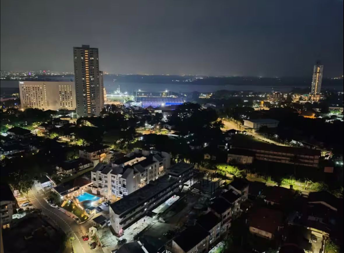 Night city view from The Straits